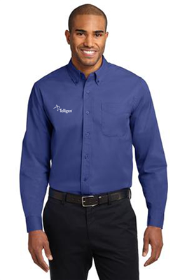 Long Sleeve Easy Care Shirt Mediterranean Blue
