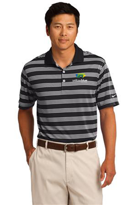 Nike Golf Dri-FIT Tech Stripe Polo Black