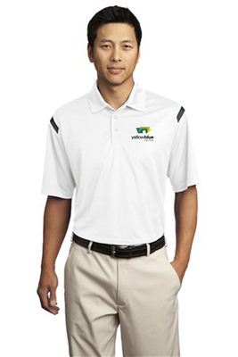 Nike Golf Dri FIT Shoulder Stripe Polo White
