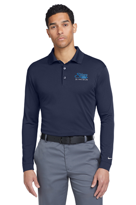 Nike Long Sleeve Dri-FIT Stretch Tech Polo Midnight Navy