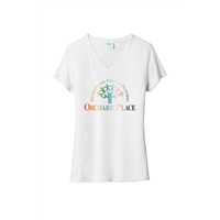 Orchard Place All Welcome White V Neck