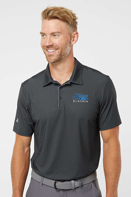 Adidas Diamond Dot Print Polo Black White Grey