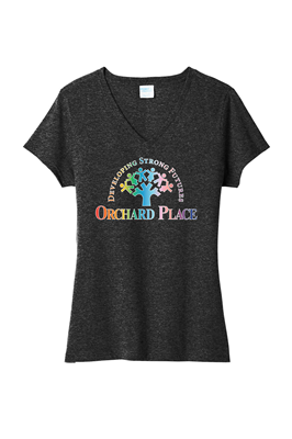 Orchard Place All Welcome Black V Neck