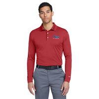 Nike Long Sleeve Dri-FIT Stretch Tech Polo Varsity Red