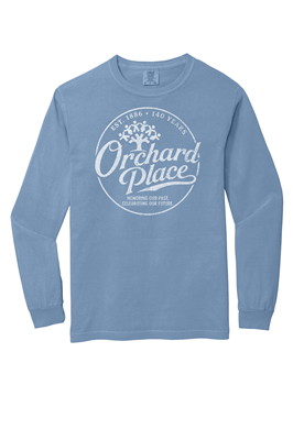 140 Years Comfort Colors Long Sleeve Washed Denim