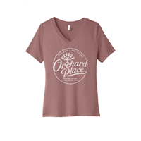 140 Years Bella Canvas Womens V Neck Mauve