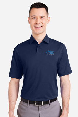 Under Armour Recycled Polo Black Midnight Navy White