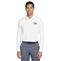 Nike Long Sleeve Dri-FIT Stretch Tech Polo White