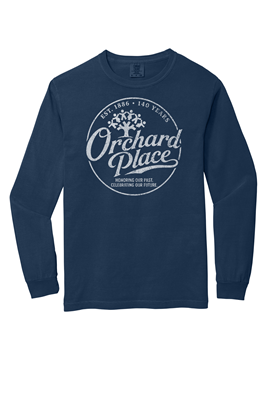 140 Years Comfort Colors Long Sleeve True Navy