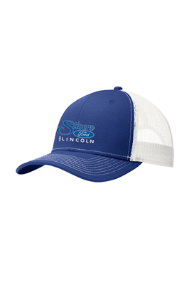Port Authority Snapback Trucker Cap Patriot Blue White
