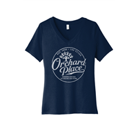 140 Years Bella Canvas Womens V Neck Navy