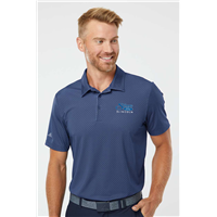 Adidas Diamond Dot Print Polo Navy Blue White Grey Three