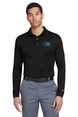 Nike Long Sleeve Dri-FIT Stretch Tech Polo Black
