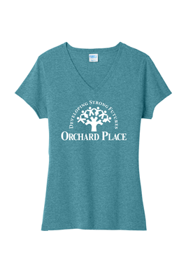 Ladies V Neck Vivid Teal 
