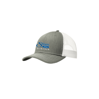 Port Authority Snapback Trucker Cap Heather Grey White